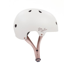 Rio Roller Rose Gold Safety Helmet - Cream