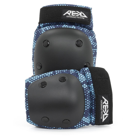 REKD Youth Heavy Duty Double Pad Set Black/Blue