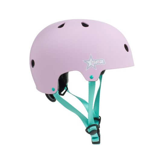 SFR Adjustable Kids Safety Helmet Pink/Green