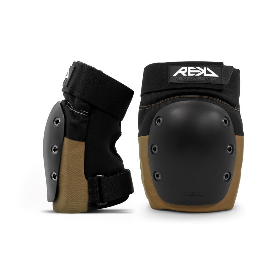 REKD Ramp Knee Pads - Black/Khaki