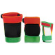 REKD Shield Triple Pad Set Fade Orange/Green