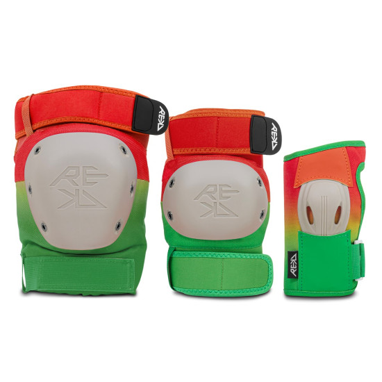 REKD Shield Triple Pad Set Fade Orange/Green