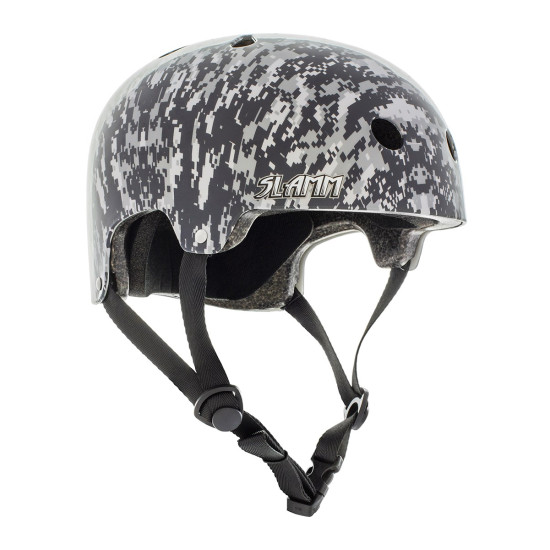 Slamm Logo Helmet Grey Camo