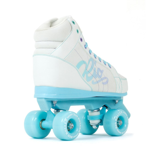 Rio Roller Lumina Quad Roller Skates - White/Blue