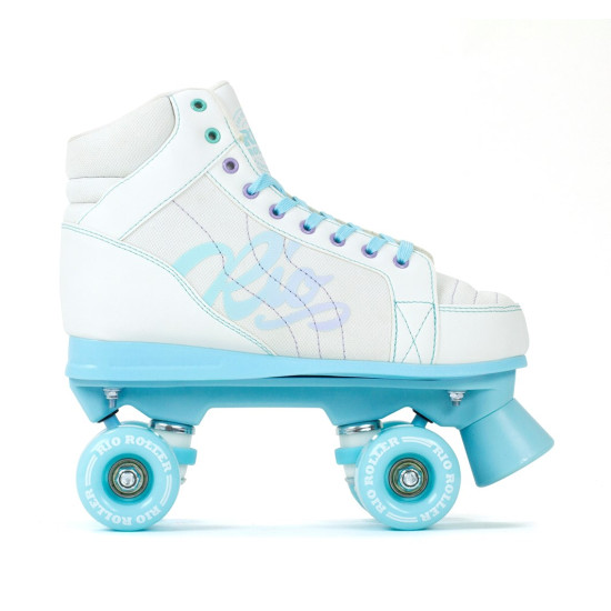 Rio Roller Lumina Quad Roller Skates - White/Blue
