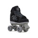 Rio Roller Lumina Quad Roller Skates - Black/Grey - Black Bag Package