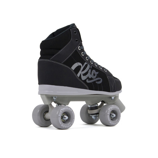 Rio Roller Lumina Quad Roller Skates - Black/Grey - Black Bag Package