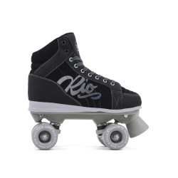 Rio Roller Lumina Quad Roller Skates - Black/Grey - Black Bag Package