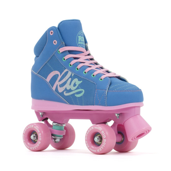 Rio Roller Lumina Quad Roller Skates - Blue/Pink