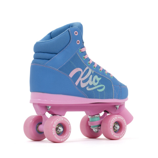 Rio Roller Lumina Quad Roller Skates - Blue/Pink