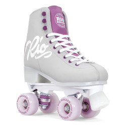 Rio Roller Script Quad Roller Skates - Grey/Purple