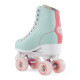 Rio Roller Script Quad Teal/Coral Skates With Matching Bag
