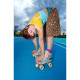 Rio Roller Beats Quad Roller Skates Blue/Tan