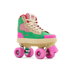 Rio Roller Beats Quad Roller Skates Pink/Green