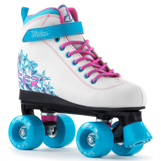 SFR Vision II Childrens Quad Skates White/Blue