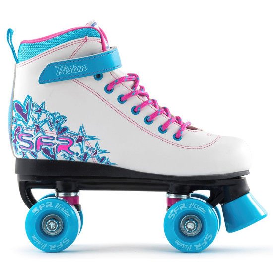 SFR Vision II Childrens Quad Skates White/Blue