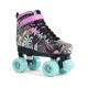 SFR Vision Canvas Quad Roller Skates -  Floral - With Skate Bag