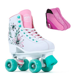 Rio Roller Artist Quad Skates - Flora - With SFR Skate Bag