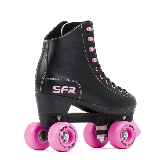 SFR Figure Quad Roller Skates - Black/Pink