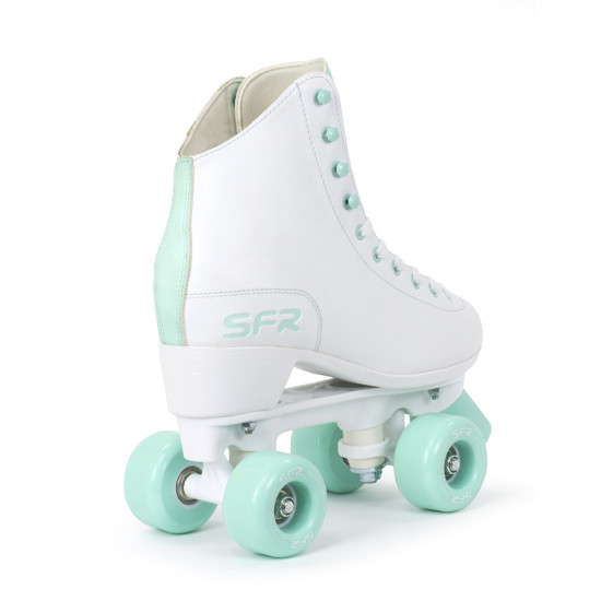 SFR Figure Quad Roller Skates White/Green Package - Script Bag