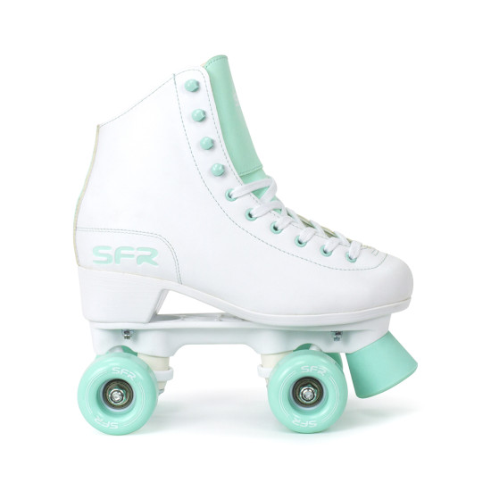 SFR Figure Quad Roller Skates White/Green Package - Script Bag