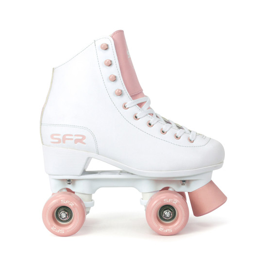 SFR Figure Quad Roller Skates White/Pink Package - Script Bag