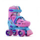 SFR Hurricane III Adjustable Quad Roller Skates Pink/Blue