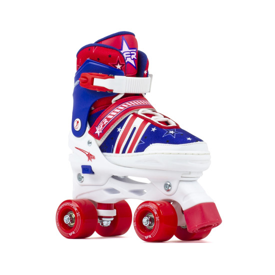 SFR Spectra Adjustable Quad Skates - Red/Blue