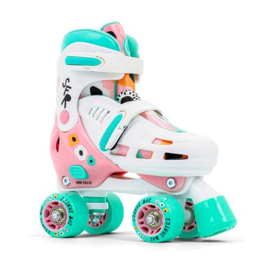 SFR Storm V Adjustable Quad Roller Skates Flower