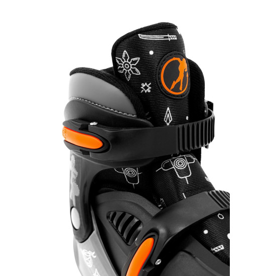 SFR Storm V Adjustable Quad Roller Skates Ninja