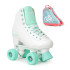 SFR Figure Quad Roller Skates White/Green Package - Script Bag