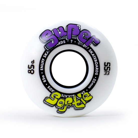 Enuff Super Softie Skateboard Wheels White 55mm