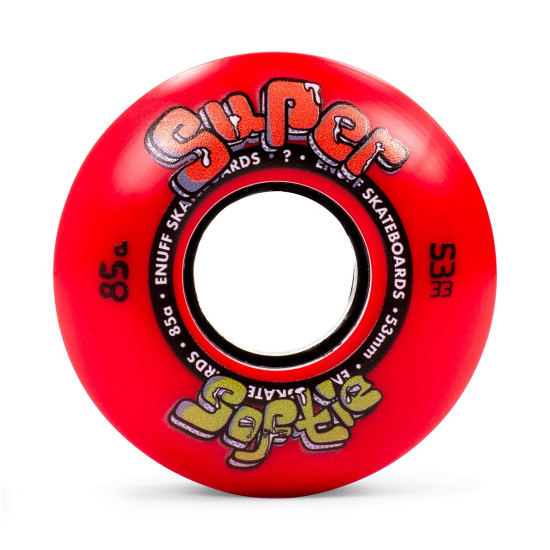 Enuff Super Softie Skateboard Wheels Red 53mm