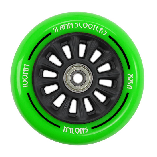 Slamm 100mm Nylon Core Wheel - Various Colours