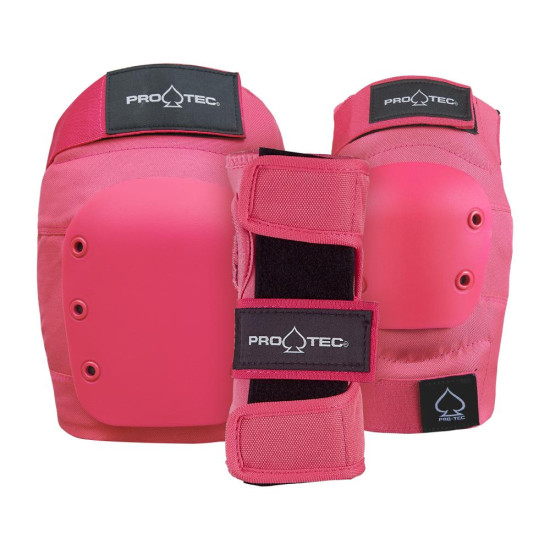 Pro-Tec Pads Street 3 Pack Set Open Back - Pink