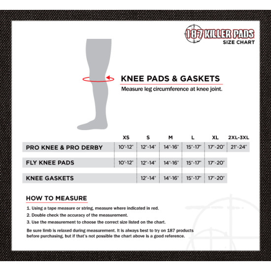 187 Killer Slim Knee Pads Black