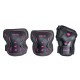Bullet Blast V2 Junior Triple Pad Set - Black/Pink