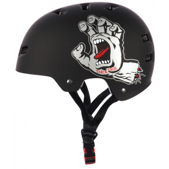 Bullet X Santa Cruz Helmet - Screaming Hand Matt Black