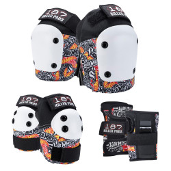 187 Killer 6 Pack Pad Set Adult - Hot Wheels 