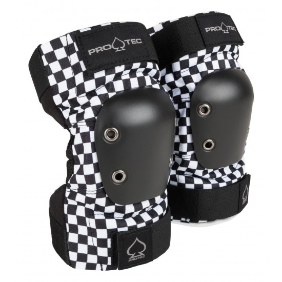 Pro-Tec Street Knee/Elbow Combo Pad Set Open Back Checker