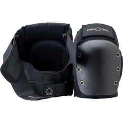 Pro-Tec Street Knee Pads Open Back Black - Adult