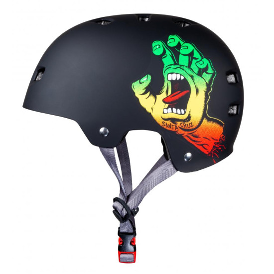 Bullet X Santa Cruz Helmet - Screaming Hand Rasta