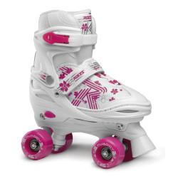 Roces Quaddy 3.0 Adjustable Roller Skates Pink/White