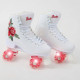 Rookie Quad Roller Skates Rosa - With Red Light Up Wheels!!