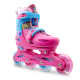 Roces Adjustable Inline Skates Ply Flash Pink/Sky Blue