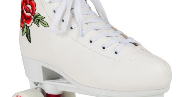 Patins à Roulettes Quad Rookie Rosa Blanc Rose – Taille UK 8, Excellent état