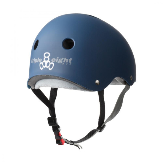 Triple Eight 8 Certified Sweatsaver Helmet - Navy