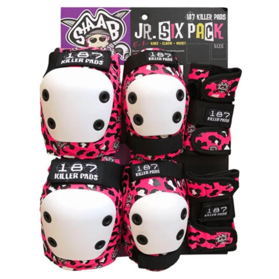 187 Killer Junior 6 Pack Pad Set Pink