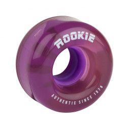 Rookie Disco Quad Roller Skate Wheels Clear Purple 58mm 80A (4 Pack) 