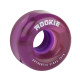 Rookie Disco Quad Roller Skate Wheels Clear Purple 58mm 80A (4 Pack) 